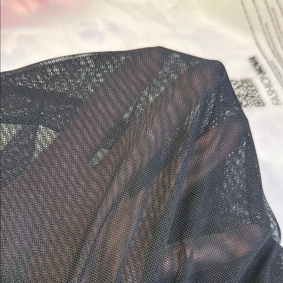 Fashion Nova Black Sheer coverup Pants - Picture 4 of 4